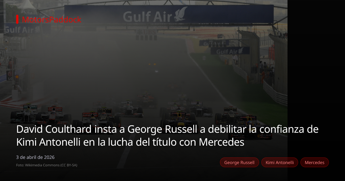 David Coulthard insta a George Russell a debilitar la confianza de Kimi Antonelli en la lucha del título con Mercedes