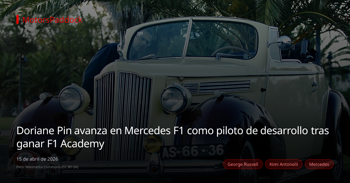 Doriane Pin avanza en Mercedes F1 como piloto de desarrollo tras ganar F1 Academy