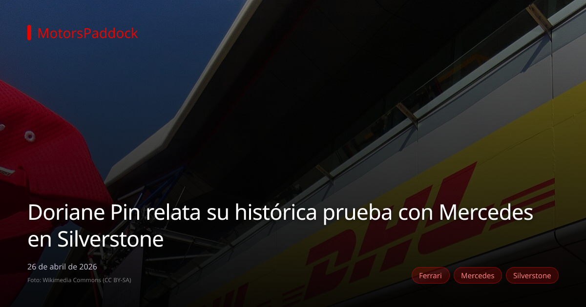 Doriane Pin relata su histórica prueba con Mercedes en Silverstone