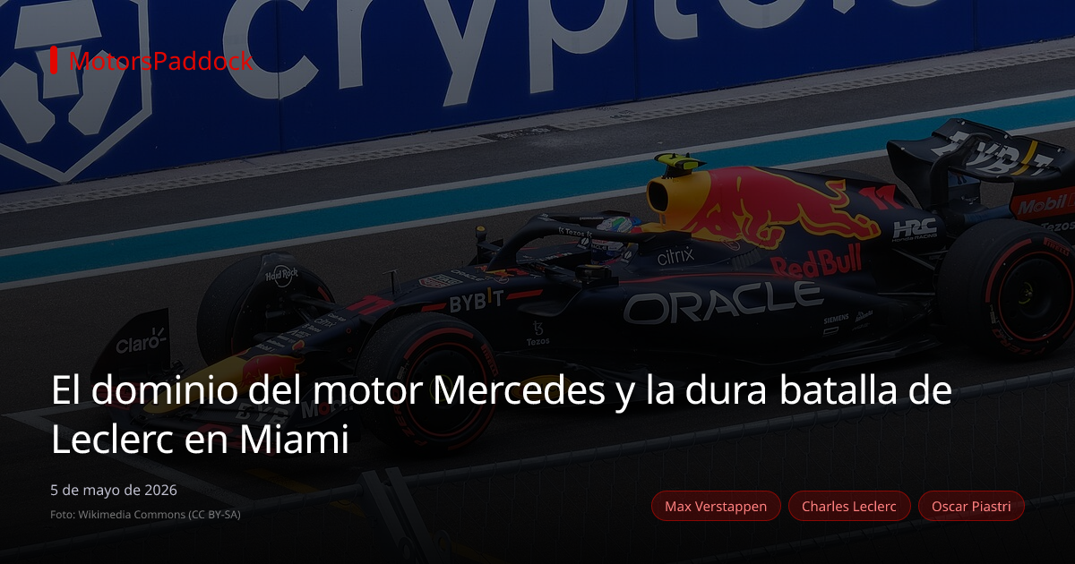 El dominio del motor Mercedes y la dura batalla de Leclerc en Miami