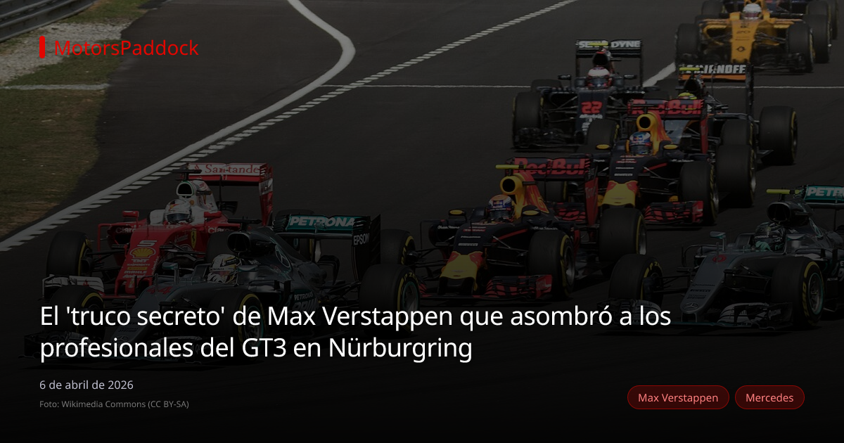 El 'truco secreto' de Max Verstappen que asombró a los profesionales del GT3 en Nürburgring