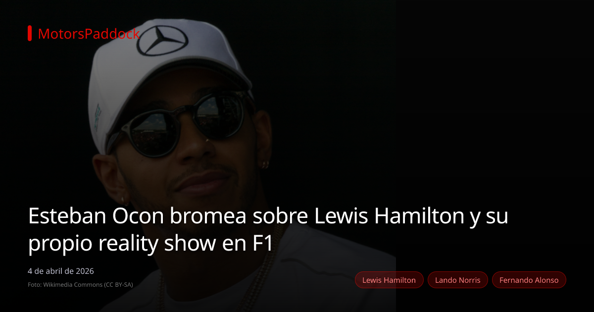 Esteban Ocon bromea sobre Lewis Hamilton y su propio reality show en F1