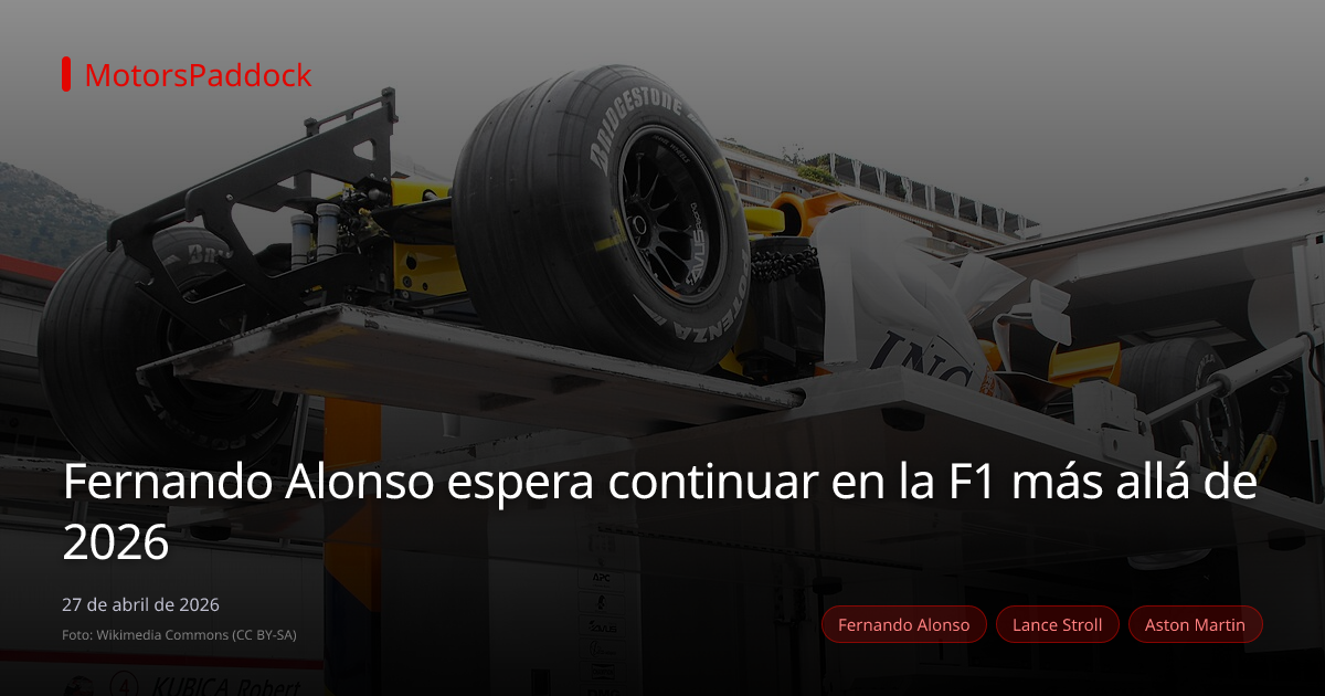 Fernando Alonso espera continuar en la F1 más allá de 2026