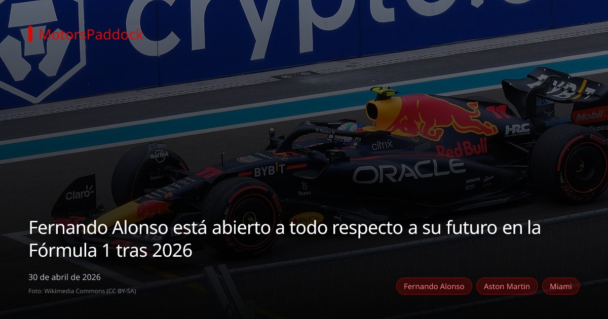 Fernando Alonso está abierto a todo respecto a su futuro en la Fórmula 1 tras 2026