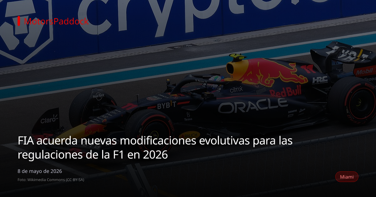 FIA acuerda nuevas modificaciones evolutivas para las regulaciones de la F1 en 2026