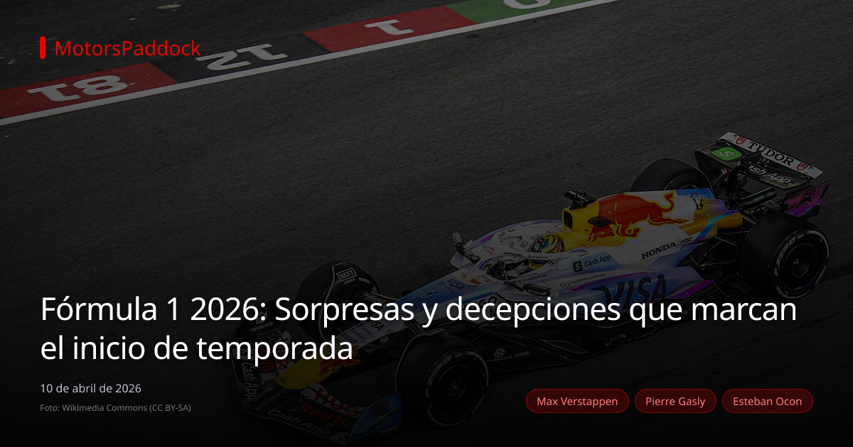 Fórmula 1 2026: Sorpresas y decepciones que marcan el inicio de temporada