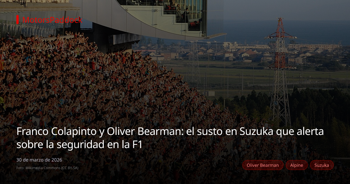 Franco Colapinto y Oliver Bearman: el susto en Suzuka que alerta sobre la seguridad en la F1