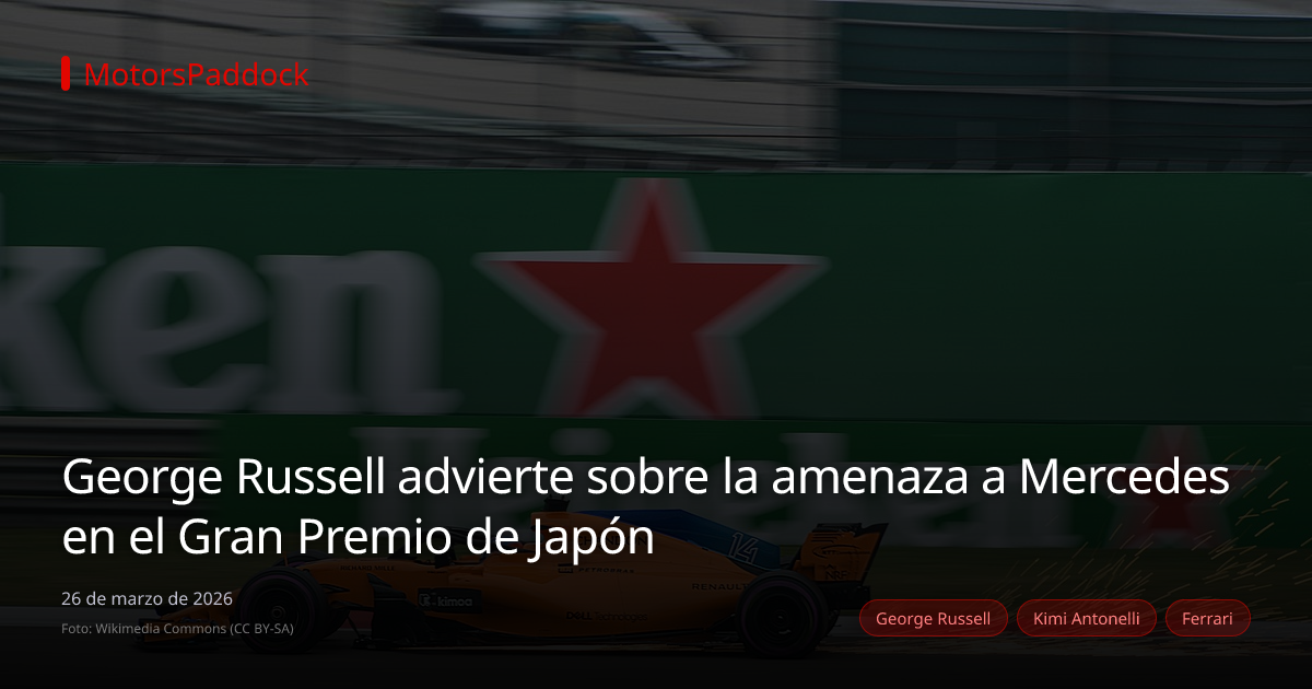 George Russell advierte sobre la amenaza a Mercedes en el Gran Premio de Japón
