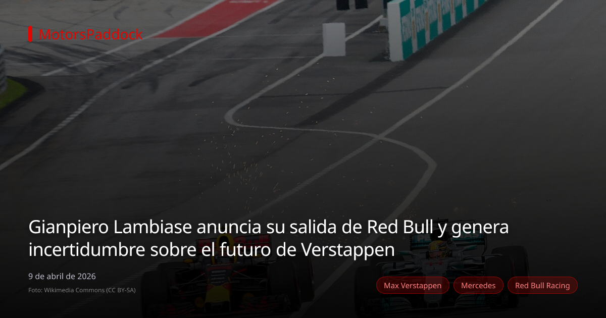 Gianpiero Lambiase anuncia su salida de Red Bull y genera incertidumbre sobre el futuro de Verstappen