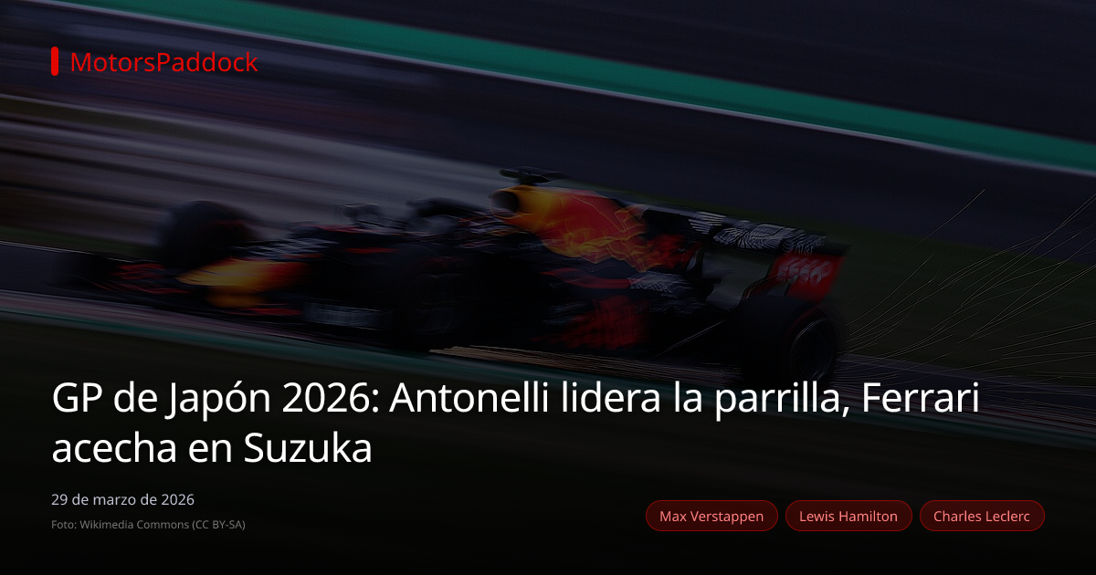 GP de Japón 2026: Antonelli lidera la parrilla, Ferrari acecha en Suzuka