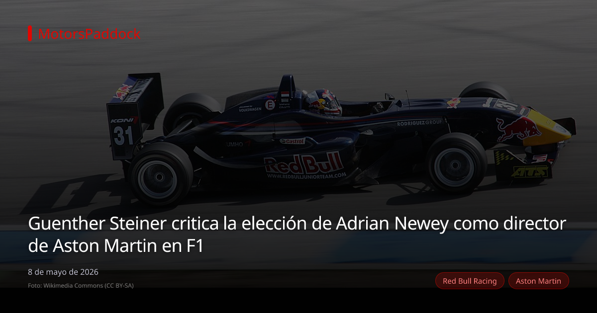Guenther Steiner critica la elección de Adrian Newey como director de Aston Martin en F1