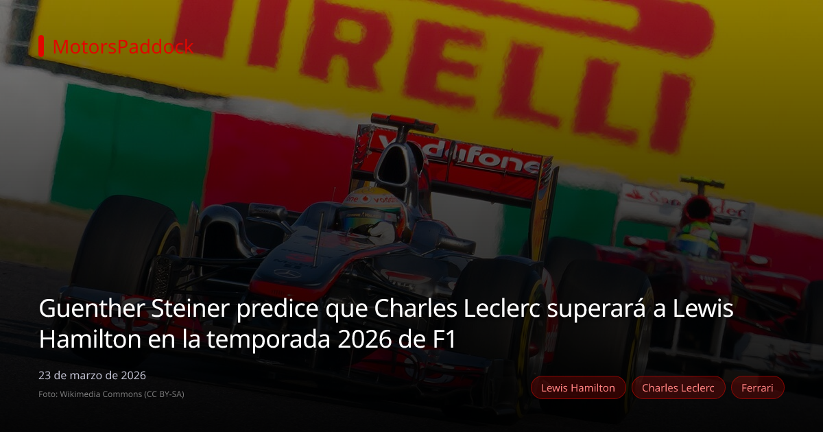 Guenther Steiner predice que Charles Leclerc superará a Lewis Hamilton en la temporada 2026 de F1