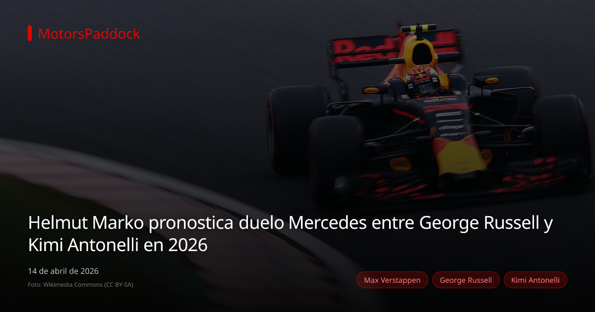 Helmut Marko pronostica duelo Mercedes entre George Russell y Kimi Antonelli en 2026