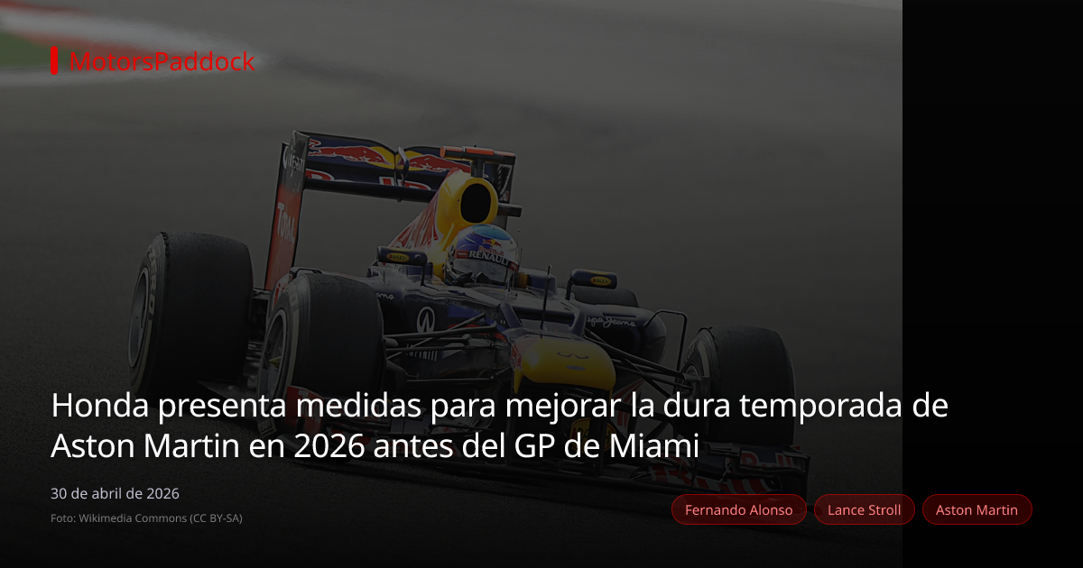 Honda presenta medidas para mejorar la dura temporada de Aston Martin en 2026 antes del GP de Miami