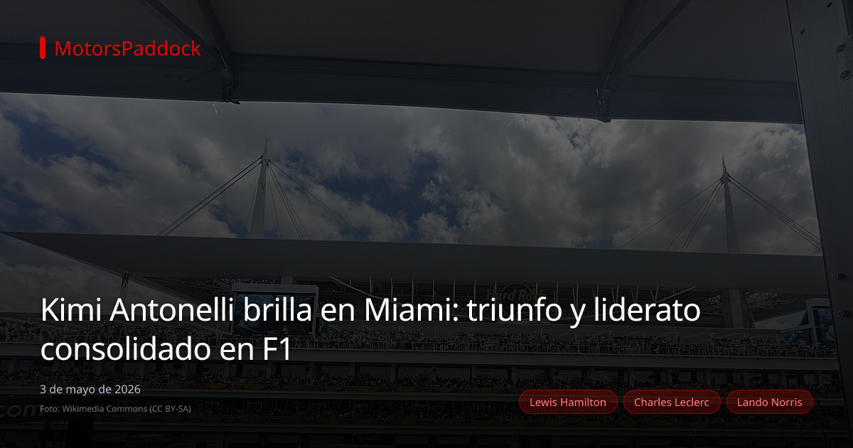 Kimi Antonelli brilla en Miami: triunfo y liderato consolidado en F1