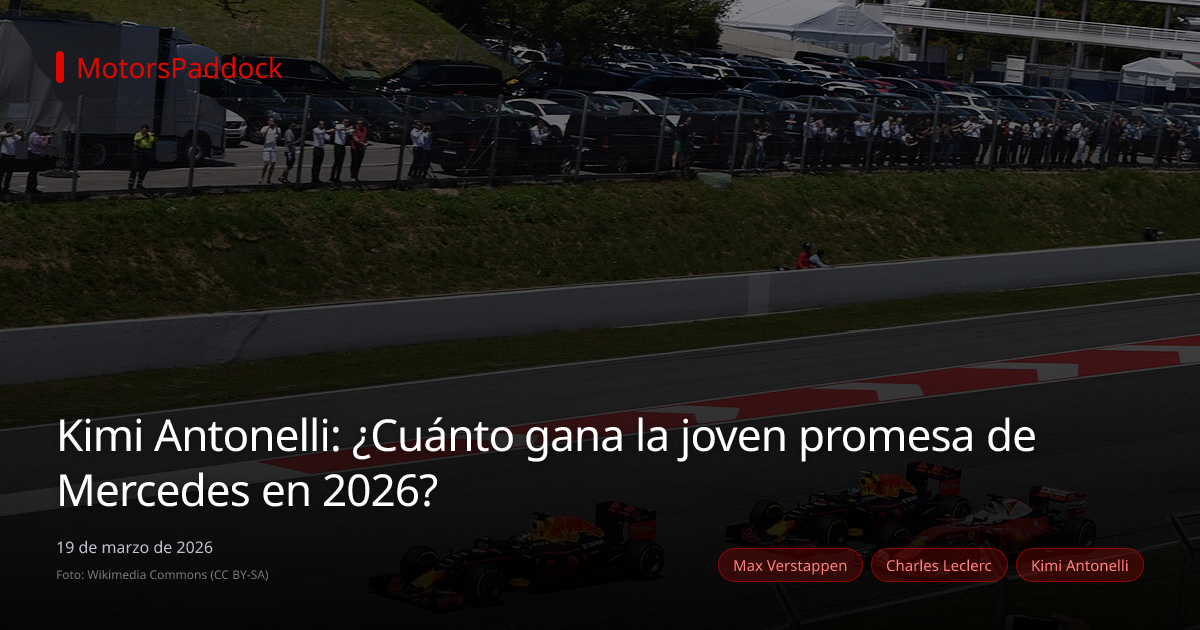 Kimi Antonelli: ¿Cuánto gana la joven promesa de Mercedes en 2026?