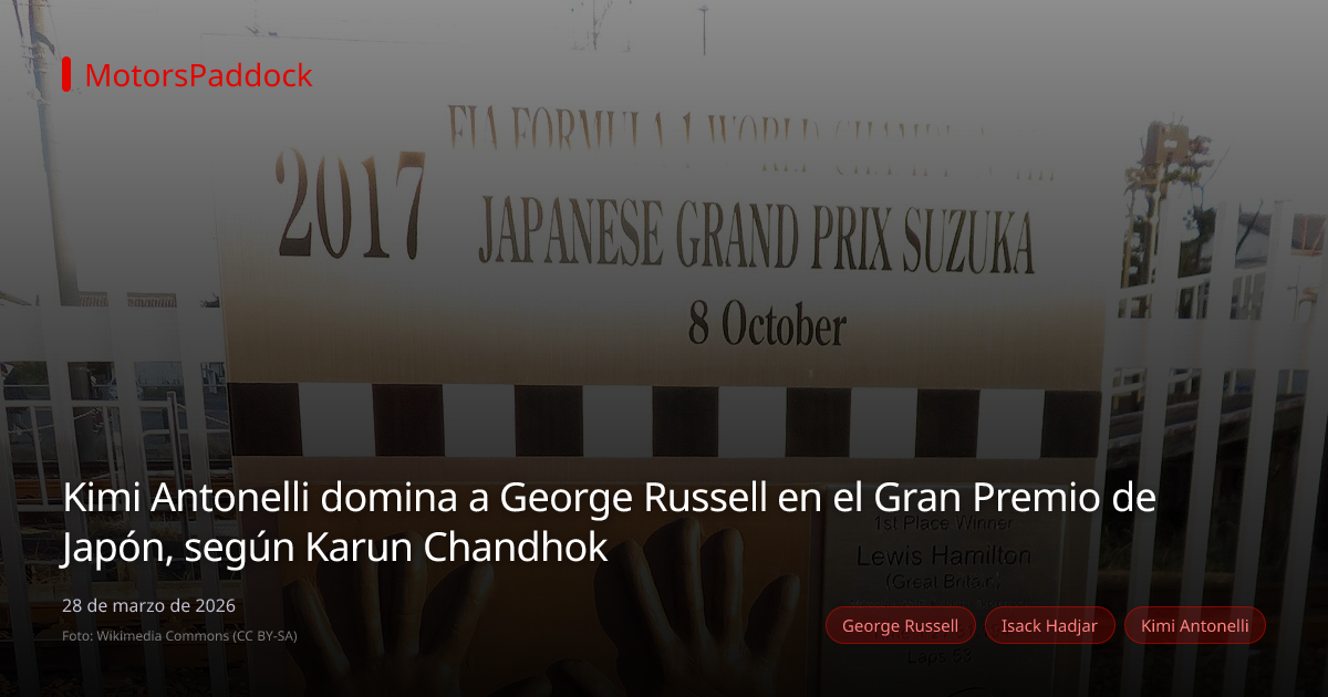 Kimi Antonelli domina a George Russell en el Gran Premio de Japón, según Karun Chandhok