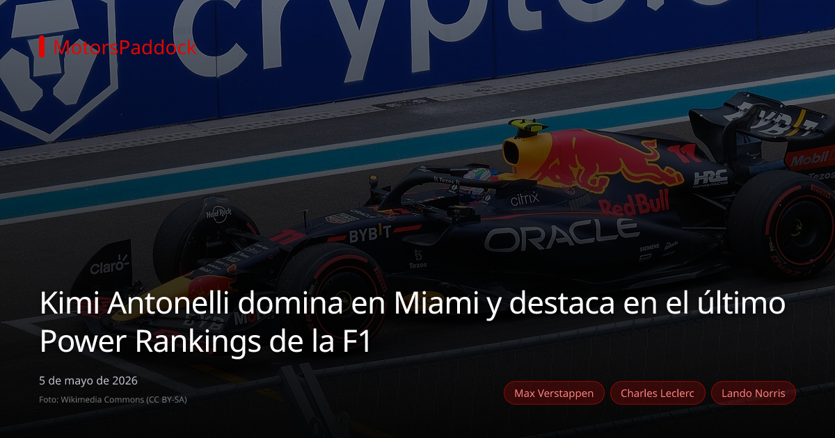 Kimi Antonelli domina en Miami y destaca en el último Power Rankings de la F1