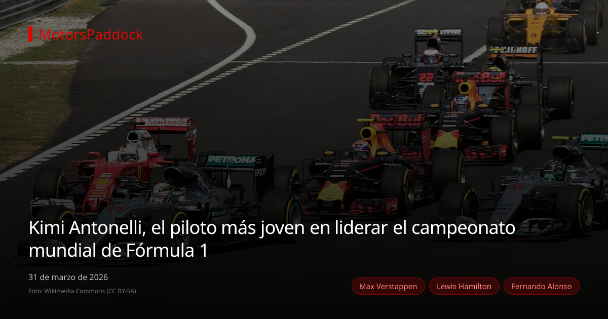 Kimi Antonelli, el piloto más joven en liderar el campeonato mundial de Fórmula 1