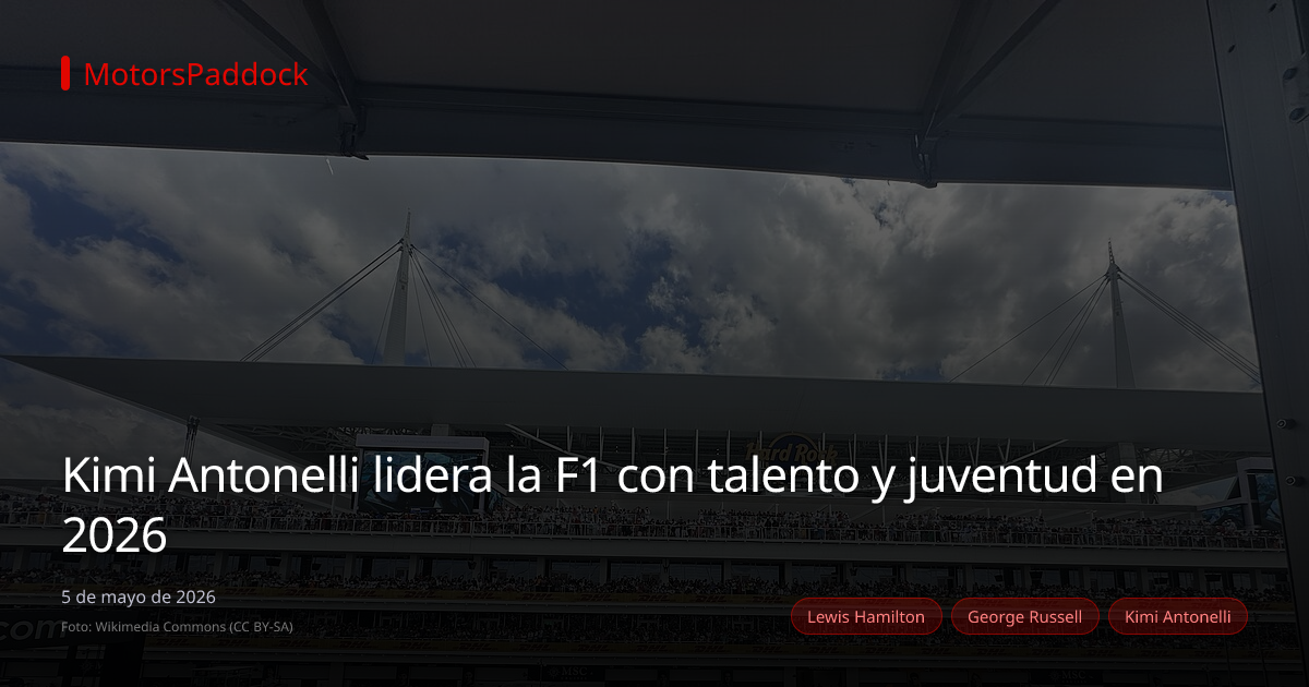 Kimi Antonelli lidera la F1 con talento y juventud en 2026
