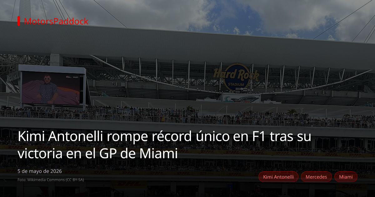 Kimi Antonelli rompe récord único en F1 tras su victoria en el GP de Miami