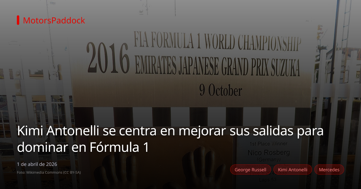 Kimi Antonelli se centra en mejorar sus salidas para dominar en Fórmula 1