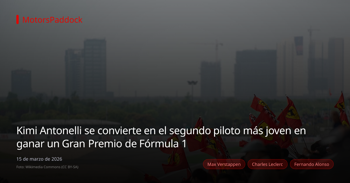 Kimi Antonelli se convierte en el segundo piloto más joven en ganar un Gran Premio de Fórmula 1