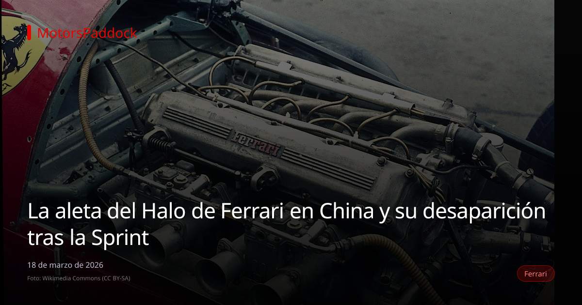 La aleta del Halo de Ferrari en China y su desaparición tras la Sprint