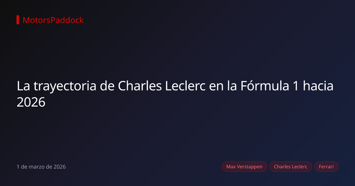 La trayectoria de Charles Leclerc en la Fórmula 1 hacia 2026