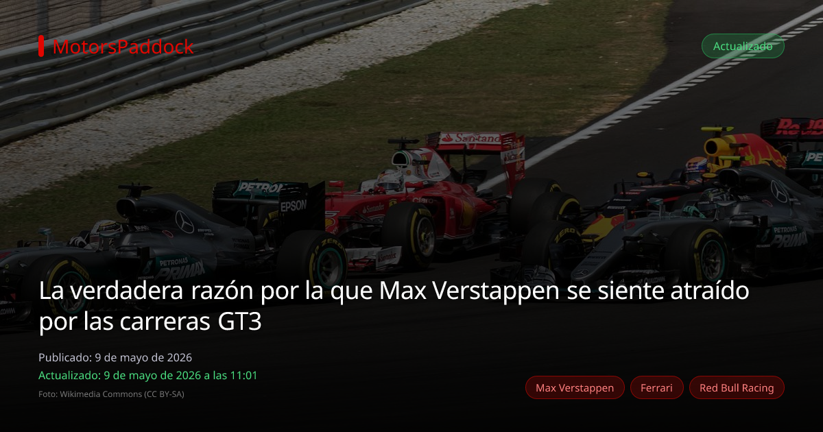 La verdadera razón por la que Max Verstappen se siente atraído por las carreras GT3