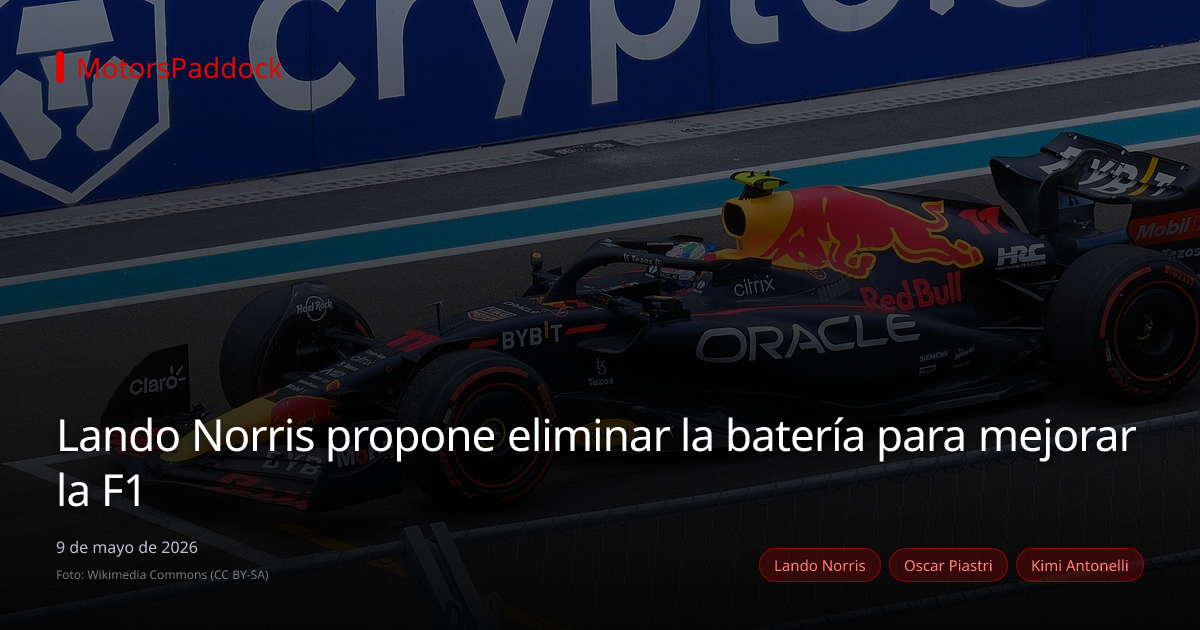 Lando Norris propone eliminar la batería para mejorar la F1