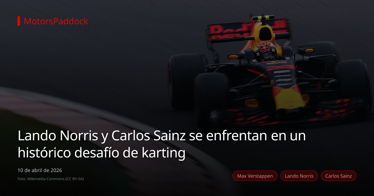 Lando Norris y Carlos Sainz se enfrentan en un histórico desafío de karting