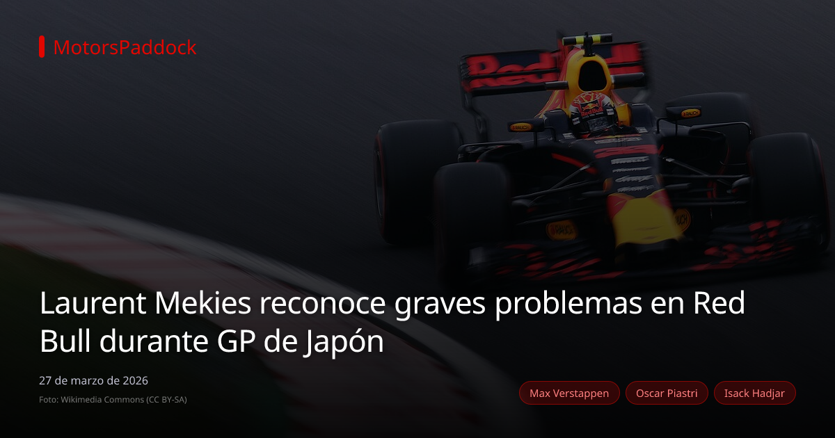 Laurent Mekies reconoce graves problemas en Red Bull durante GP de Japón