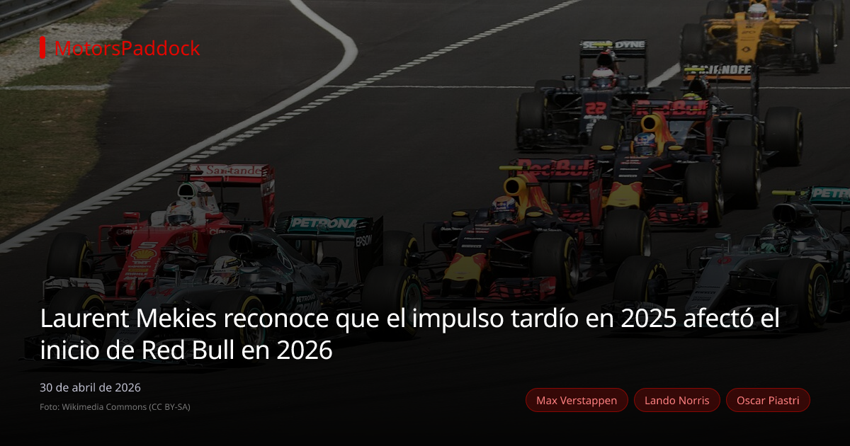 Laurent Mekies reconoce que el impulso tardío en 2025 afectó el inicio de Red Bull en 2026