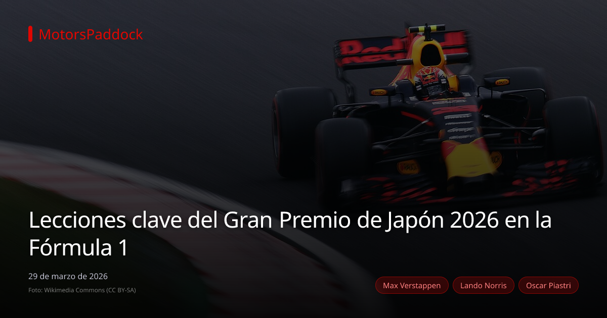 Lecciones clave del Gran Premio de Japón 2026 en la Fórmula 1
