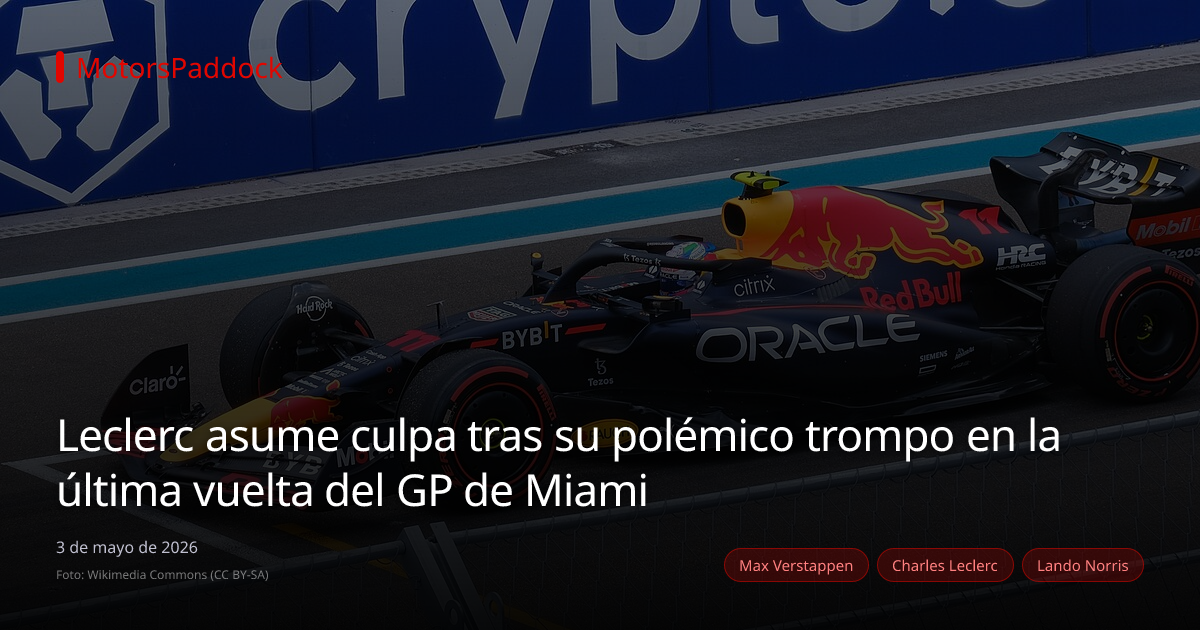 Leclerc asume culpa tras su polémico trompo en la última vuelta del GP de Miami