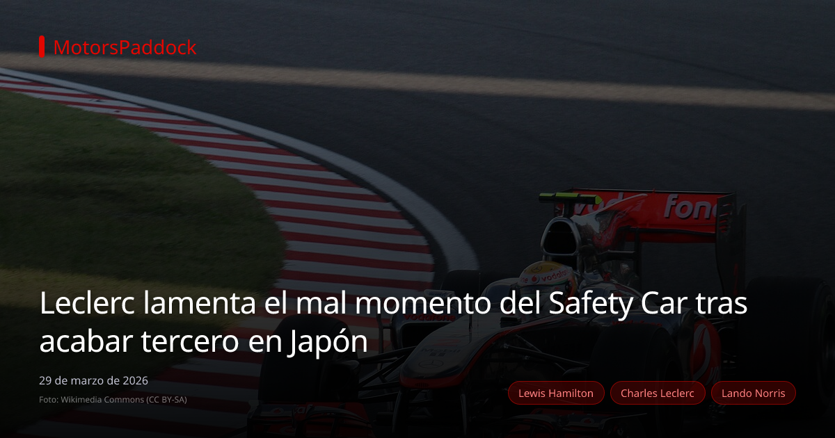 Leclerc lamenta el mal momento del Safety Car tras acabar tercero en Japón