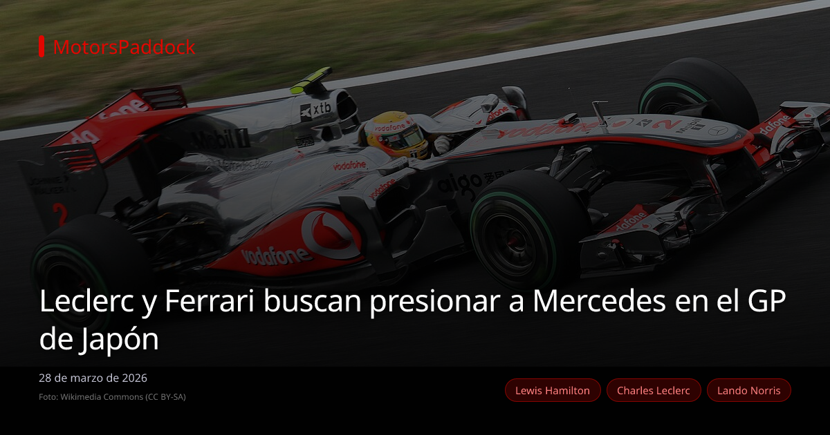 Leclerc y Ferrari buscan presionar a Mercedes en el GP de Japón