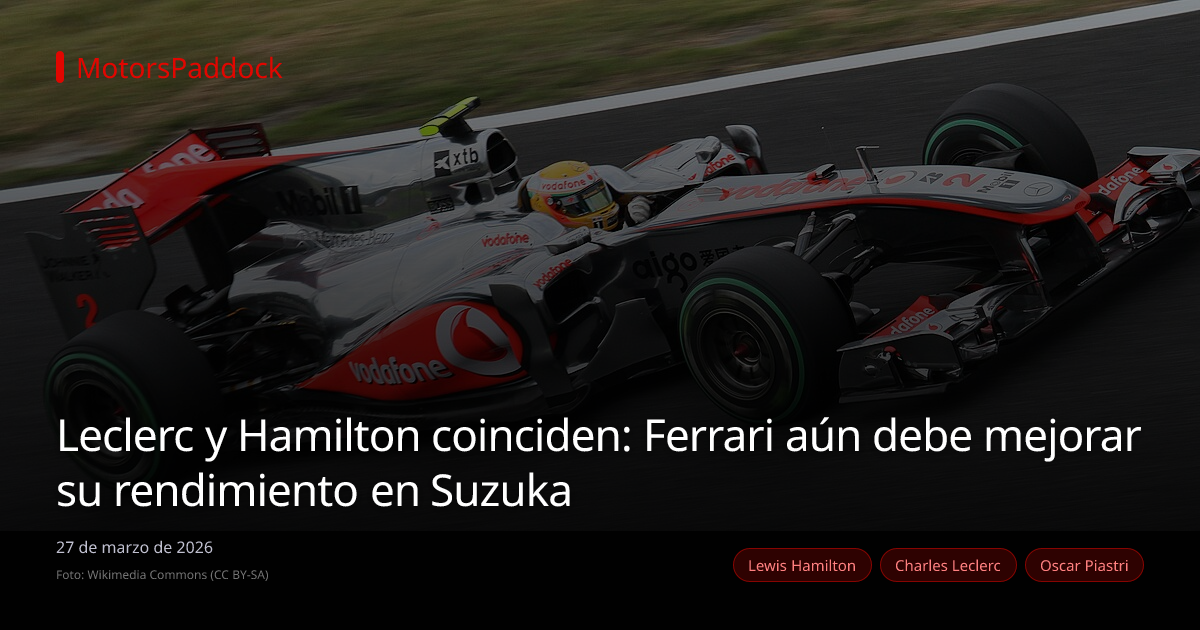 Leclerc y Hamilton coinciden: Ferrari aún debe mejorar su rendimiento en Suzuka