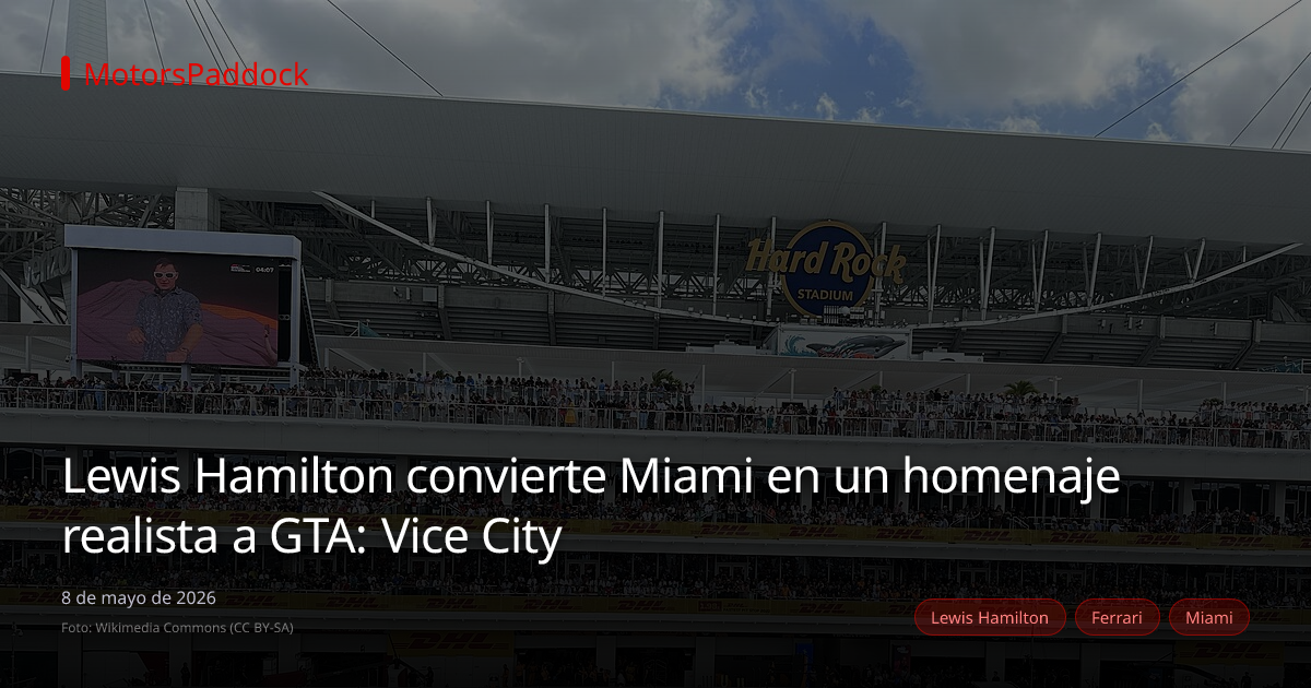 Lewis Hamilton convierte Miami en un homenaje realista a GTA: Vice City