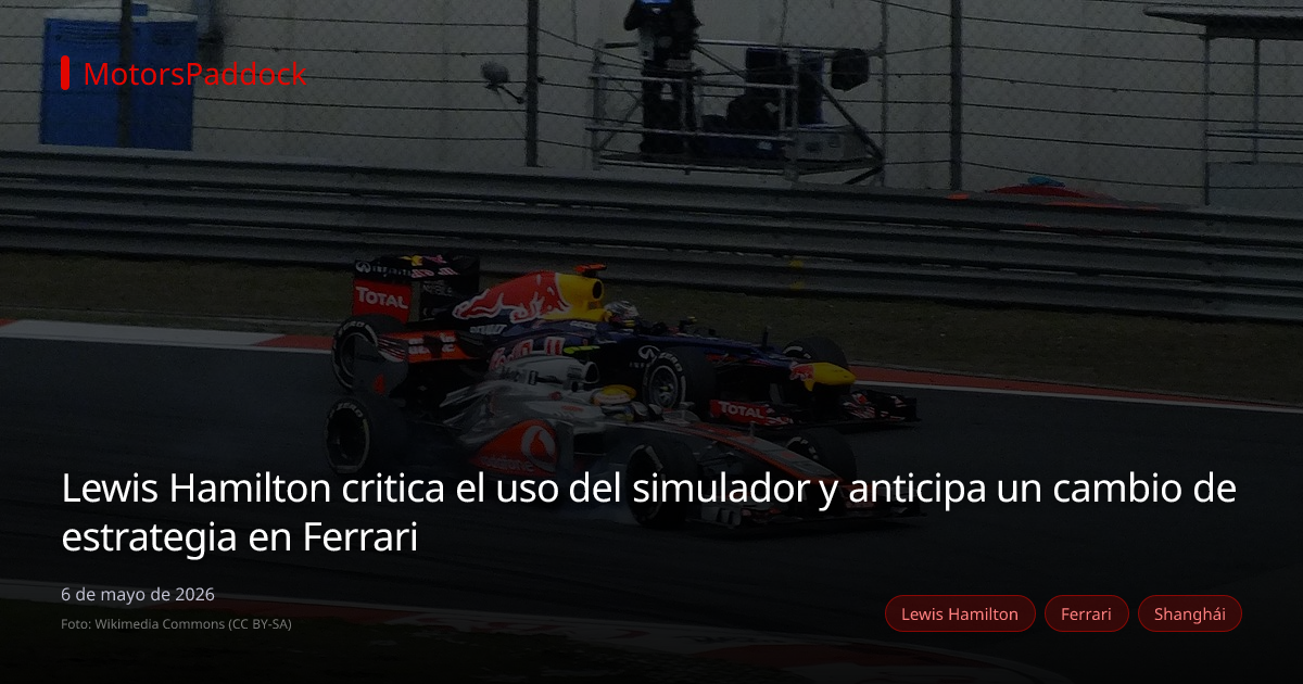 Lewis Hamilton critica el uso del simulador y anticipa un cambio de estrategia en Ferrari