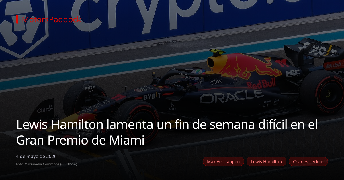 Lewis Hamilton lamenta un fin de semana difícil en el Gran Premio de Miami