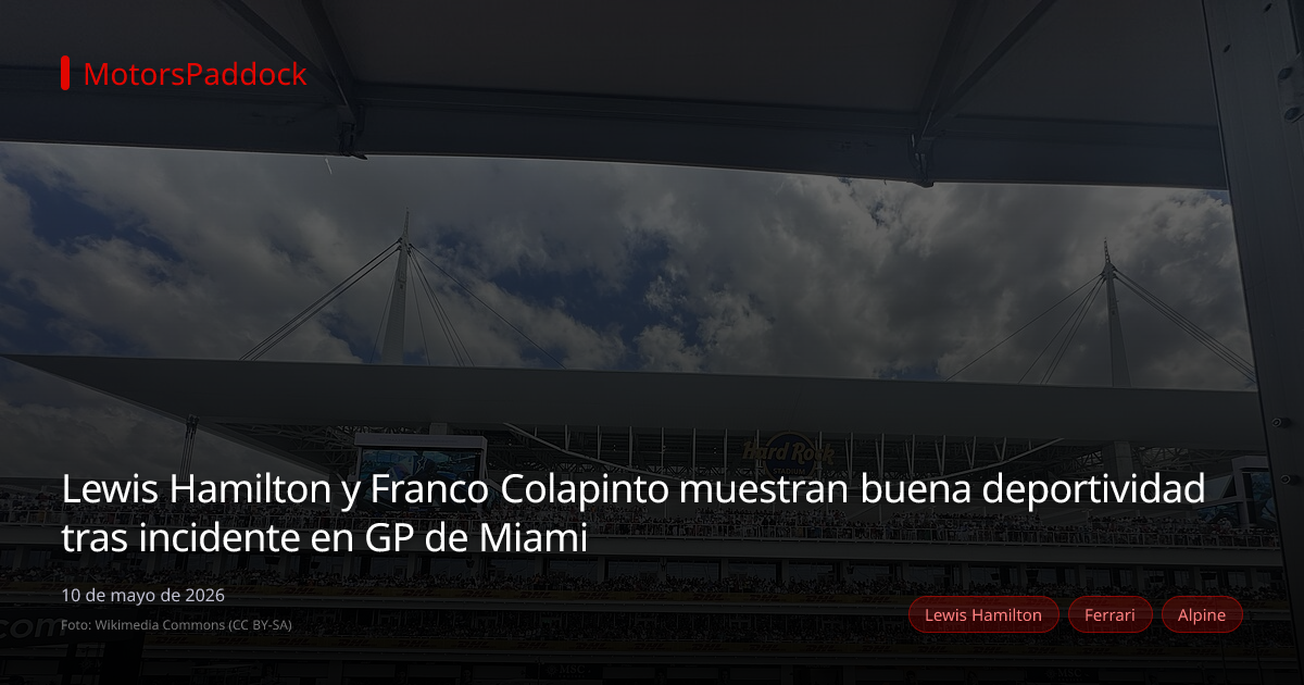 Lewis Hamilton y Franco Colapinto muestran buena deportividad tras incidente en GP de Miami