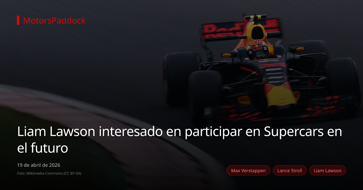 Liam Lawson interesado en participar en Supercars en el futuro