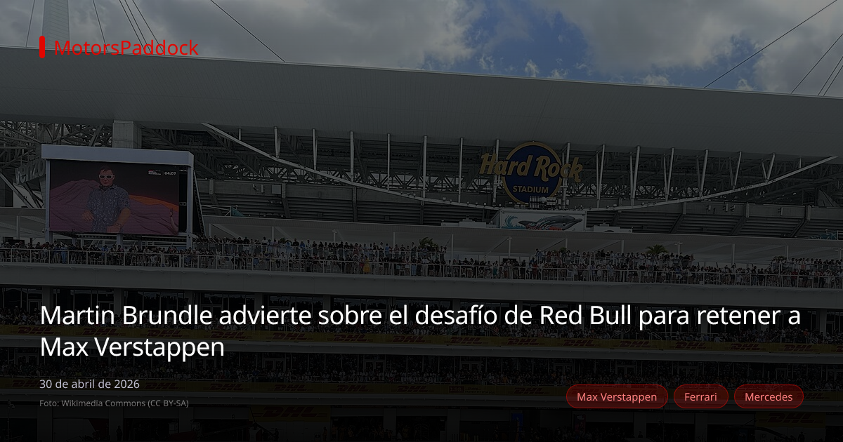 Martin Brundle advierte sobre el desafío de Red Bull para retener a Max Verstappen