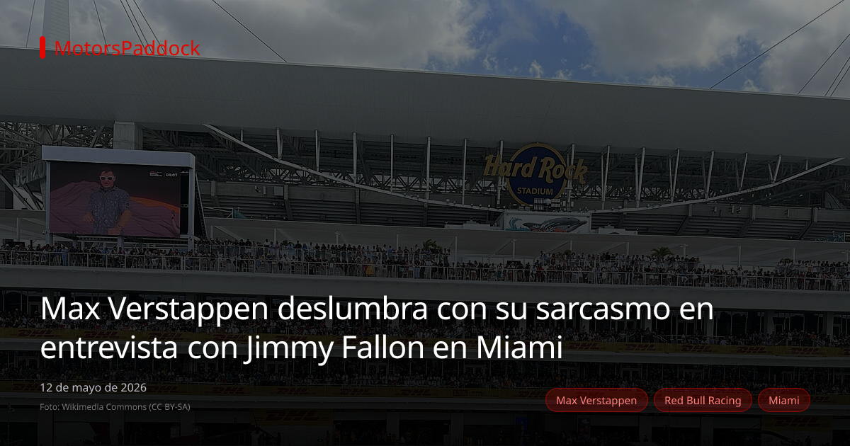 Max Verstappen deslumbra con su sarcasmo en entrevista con Jimmy Fallon en Miami