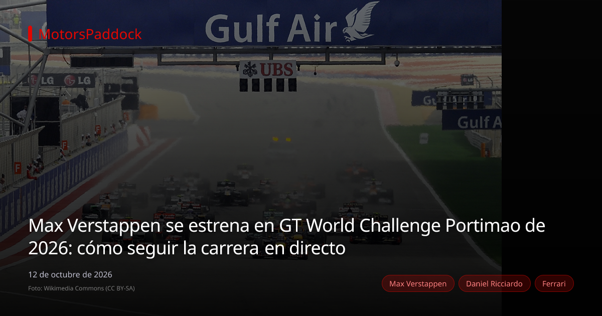 Verstappen en GT World Challenge Portimao 2026 - | MotorsPaddock