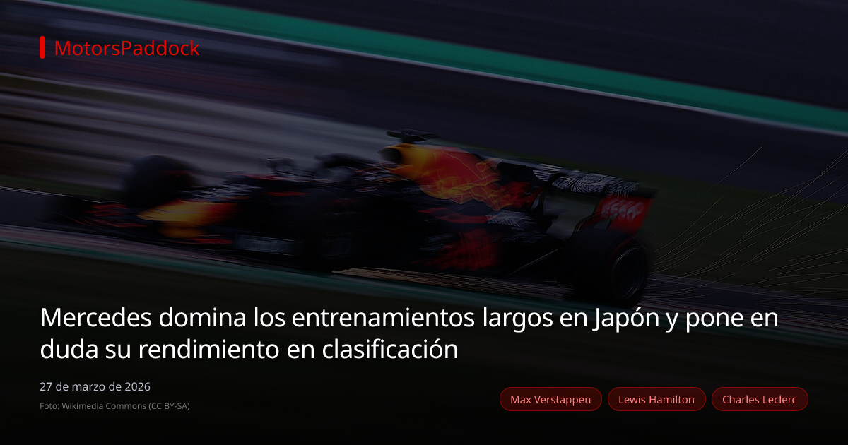 Mercedes domina los entrenamientos largos en Japón y pone en duda su rendimiento en clasificación