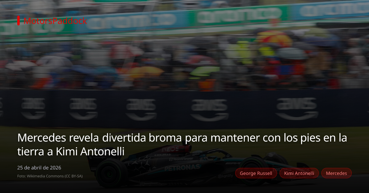 Mercedes revela divertida broma para mantener con los pies en la tierra a Kimi Antonelli
