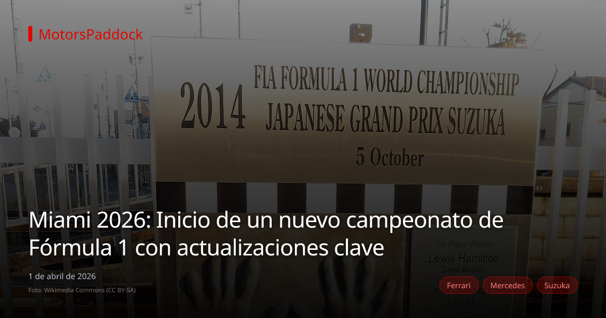 Miami 2026: Inicio de un nuevo campeonato de Fórmula 1 con actualizaciones clave
